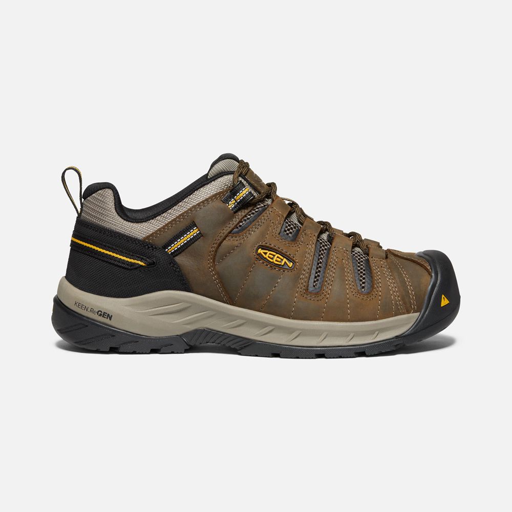 Keen Werkschoenen Heren Bruin - Flint Ii (Soft Toe) - 76518-CVQO